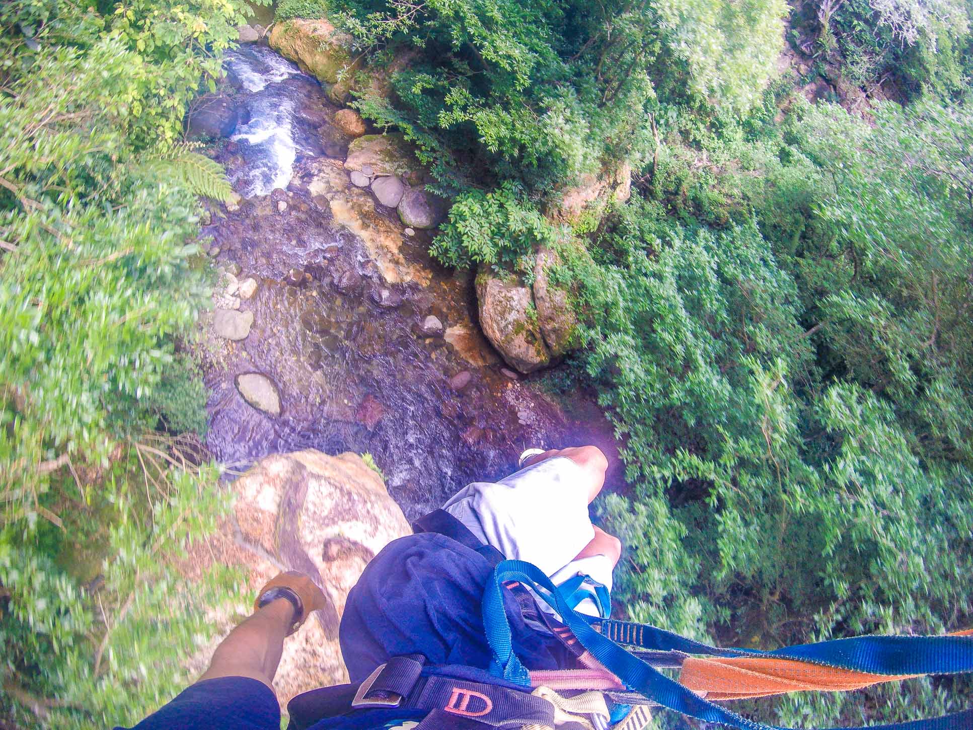 Aerial View Of The River From The White River Canyon Zip Line Rincon De La Vieja
